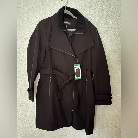 Halston women’s belted water resistant trench coat in size XL - NWT - Picture 1 of 2
